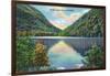 White Mountains, New Hampshire - Franconia Notch View of Profile Lake-Lantern Press-Framed Art Print