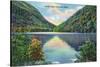 White Mountains, New Hampshire - Franconia Notch View of Profile Lake-Lantern Press-Stretched Canvas