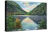 White Mountains, New Hampshire - Franconia Notch View of Profile Lake-Lantern Press-Stretched Canvas