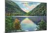 White Mountains, New Hampshire - Franconia Notch View of Profile Lake-Lantern Press-Mounted Art Print