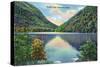 White Mountains, New Hampshire - Franconia Notch View of Profile Lake-Lantern Press-Stretched Canvas