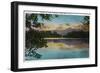 White Mountains, New Hampshire, Sunset View on Lake Chocorua-Lantern Press-Framed Art Print