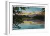 White Mountains, New Hampshire, Sunset View on Lake Chocorua-Lantern Press-Framed Art Print