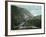 White Mountains, New Hampshire - Train Crossing the Willey Brook Bridge-Lantern Press-Framed Art Print