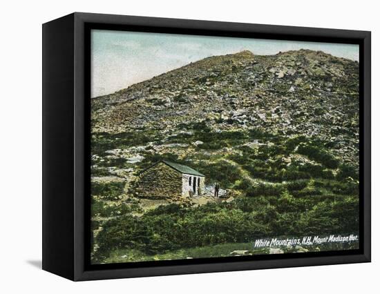 White Mountains, New Hampshire, View of Mount Madison Hut-Lantern Press-Framed Stretched Canvas