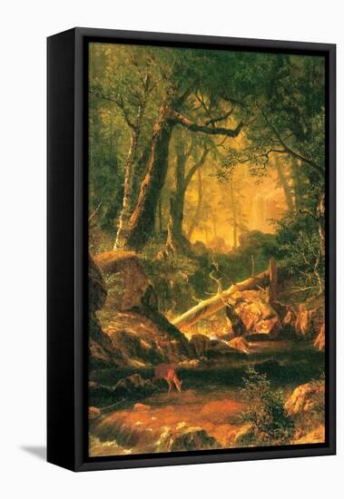 White Mountains, New Hampshire-Albert Bierstadt-Framed Stretched Canvas