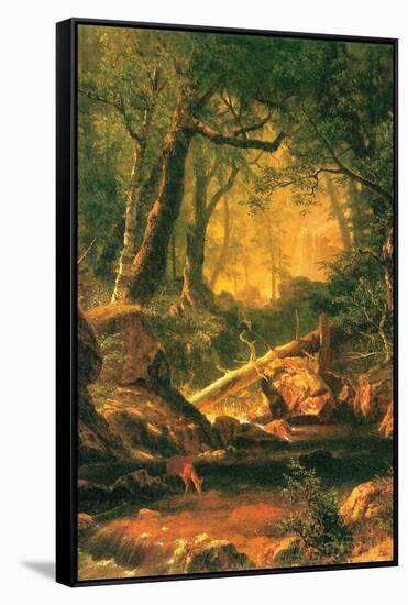 White Mountains, New Hampshire-Albert Bierstadt-Framed Stretched Canvas