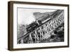 White Mountains, NH - Mt. Washington Cog Train, Jacob's Ladder-Lantern Press-Framed Art Print