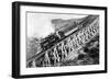 White Mountains, NH - Mt. Washington Cog Train, Jacob's Ladder-Lantern Press-Framed Art Print