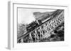 White Mountains, NH - Mt. Washington Cog Train, Jacob's Ladder-Lantern Press-Framed Art Print