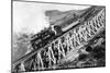 White Mountains, NH - Mt. Washington Cog Train, Jacob's Ladder-Lantern Press-Mounted Art Print