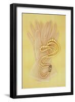 White Nylon-Den Reader-Framed Photographic Print