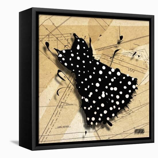 White on Black-Roderick E. Stevens-Framed Stretched Canvas