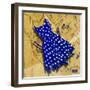 White on Blue-Roderick E. Stevens-Framed Giclee Print