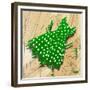 White on Green-Roderick E. Stevens-Framed Giclee Print