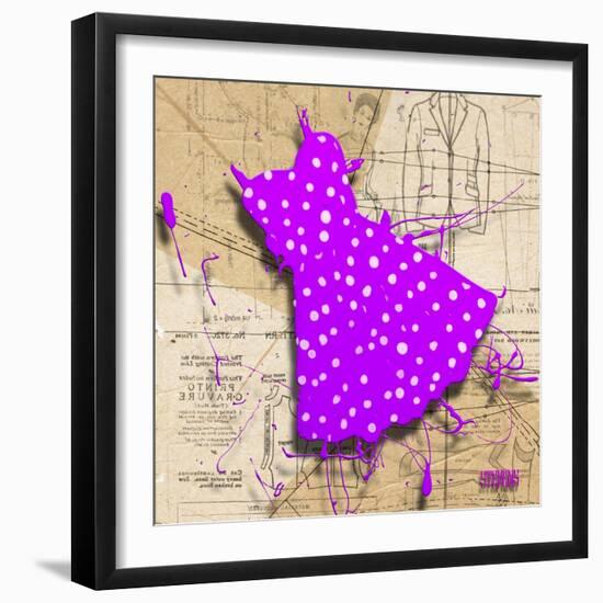 White on Purple-Roderick E. Stevens-Framed Giclee Print