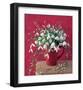 White on Red-null-Framed Premium Giclee Print