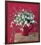 White on Red-null-Framed Premium Giclee Print