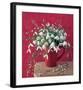 White on Red-null-Framed Art Print