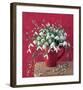 White on Red-null-Framed Art Print