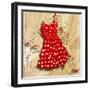 White on Red-Roderick E. Stevens-Framed Giclee Print