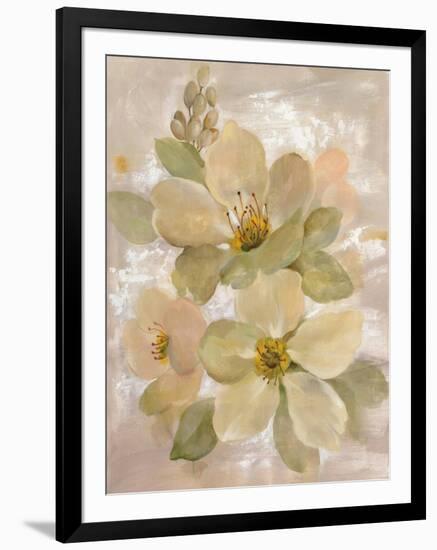 White on White Floral I-Silvia Vassileva-Framed Art Print