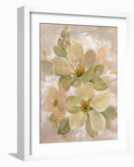 White on White Floral I-Silvia Vassileva-Framed Art Print