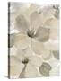 White On White Floral II Crop Neutral-Silvia Vassileva-Stretched Canvas