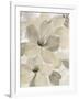 White On White Floral II Crop Neutral-Silvia Vassileva-Framed Art Print