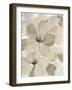 White On White Floral II Crop Neutral-Silvia Vassileva-Framed Art Print