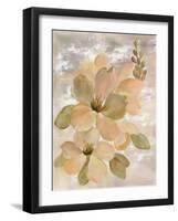 White on White Floral II-Silvia Vassileva-Framed Art Print