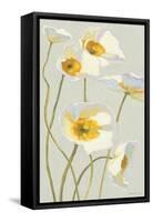 White on White Poppies Panel I-Shirley Novak-Framed Stretched Canvas