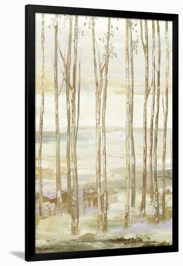 White on white trees-Allison Pearce-Framed Art Print