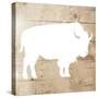 White On Wood Buffalo Mate-Jace Grey-Stretched Canvas
