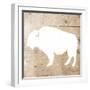 White On Wood Buffalo-Jace Grey-Framed Art Print