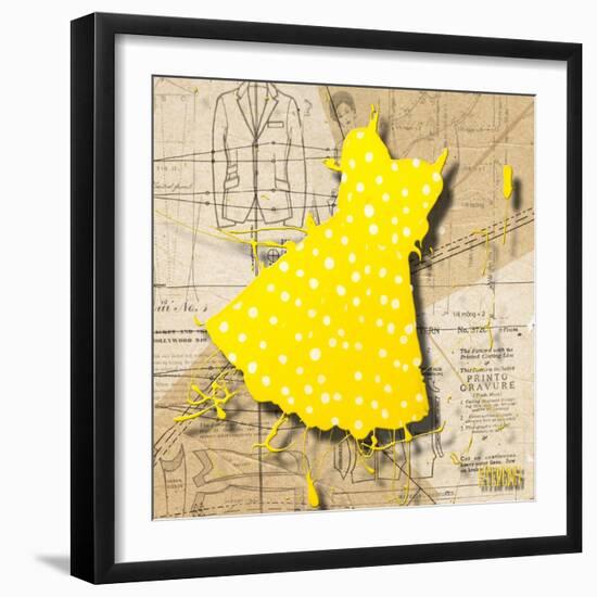 White on Yellow-Roderick E. Stevens-Framed Giclee Print