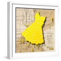 White on Yellow-Roderick E. Stevens-Framed Giclee Print