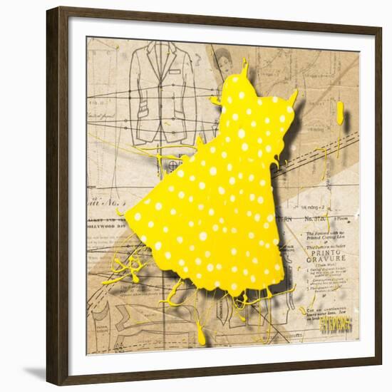 White on Yellow-Roderick E. Stevens-Framed Giclee Print