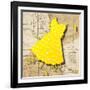 White on Yellow-Roderick E. Stevens-Framed Giclee Print