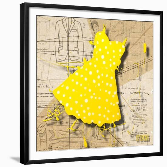 White on Yellow-Roderick E. Stevens-Framed Giclee Print