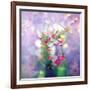 White Orchids in a Vase with Dreamy Texture-Alaya Gadeh-Framed Photographic Print