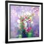 White Orchids in a Vase with Dreamy Texture-Alaya Gadeh-Framed Photographic Print