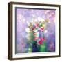 White Orchids in a Vase with Dreamy Texture-Alaya Gadeh-Framed Photographic Print