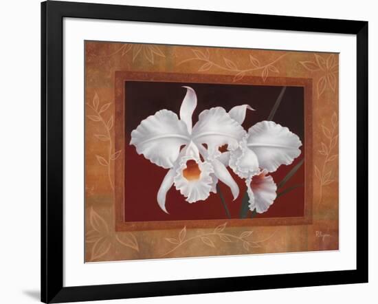 White Orchids-Vivien Rhyan-Framed Art Print