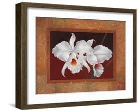 White Orchids-Vivien Rhyan-Framed Premium Giclee Print