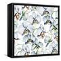 White Orchids-mika48-Framed Stretched Canvas