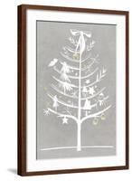 White Ornament Tree II-PI Studio-Framed Art Print