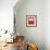 White over Red-Mark Rothko-Framed Art Print displayed on a wall