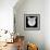 White Owl Mesh-Lisa Kroll-Framed Art Print displayed on a wall
