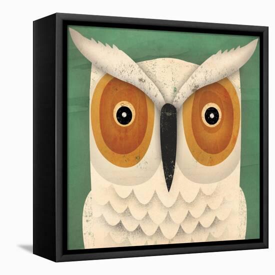 White Owl-Ryan Fowler-Framed Stretched Canvas